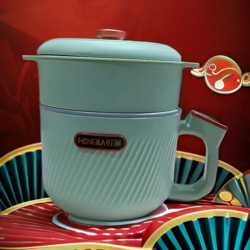 电煮锅宿舍小电锅学生锅多功能一体式泡面锅煮面熬粥做米饭可预约