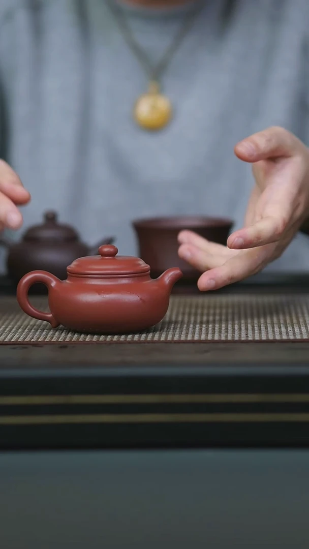 茶壶紫砂全手朱泥仿古150cc