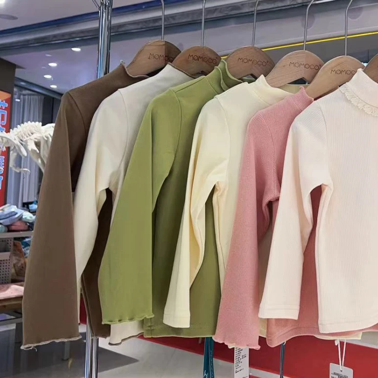 MOMOCO女童秋冬2024新款甜美打底衫75830239003&75830239004