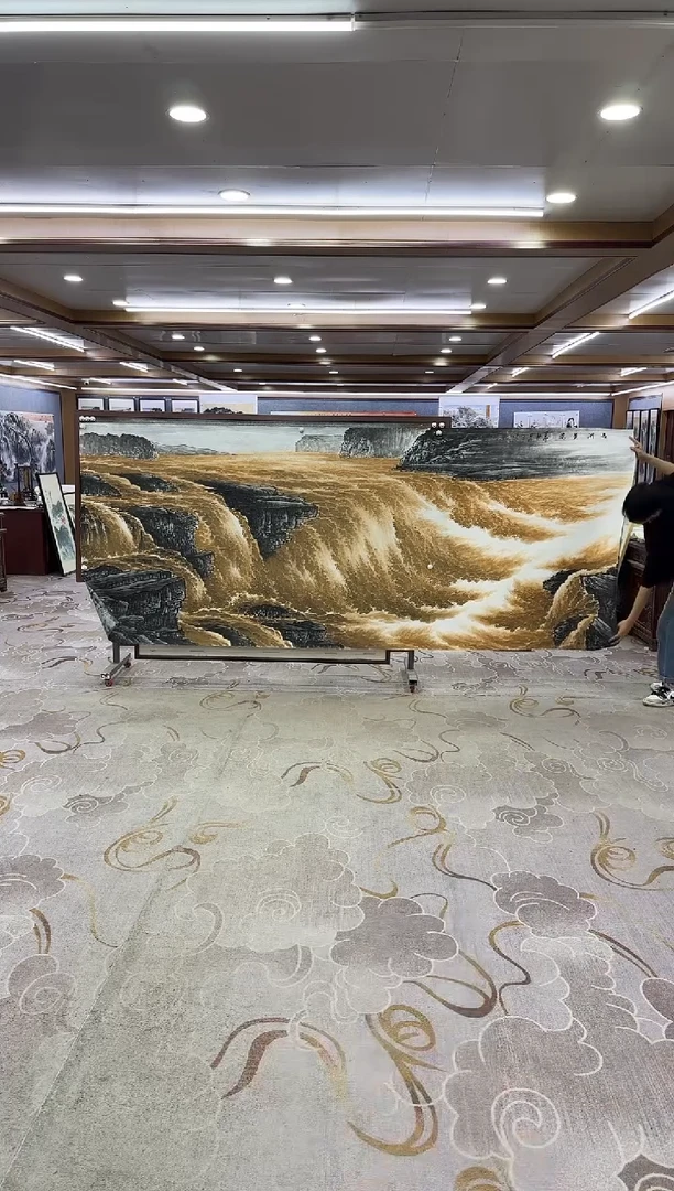 绘画Y-张伦玉-大丈二-山水画