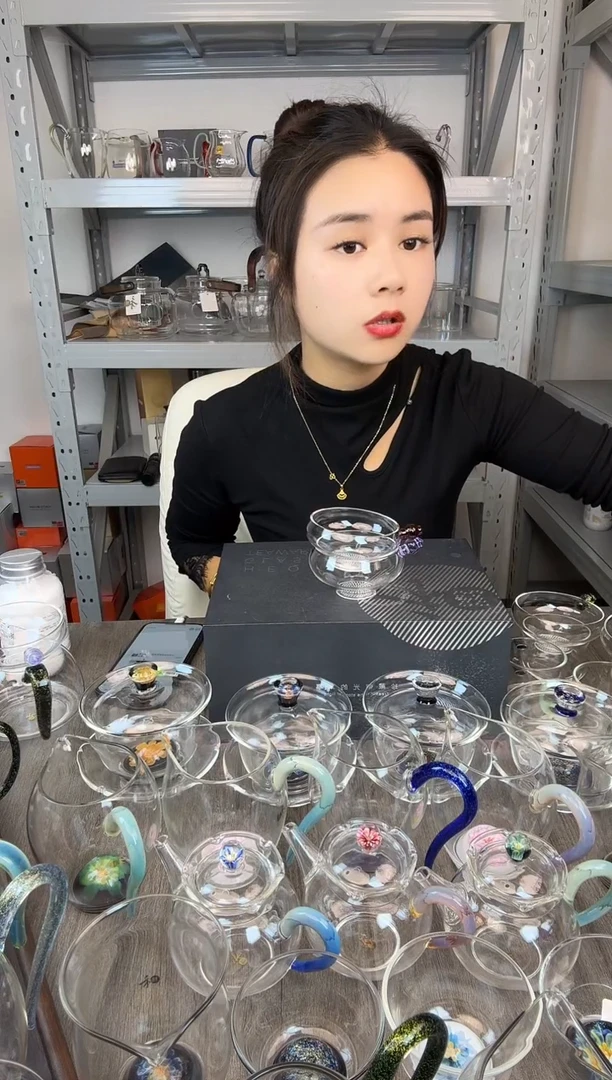 禾器 奉珠茶漏墨绿色 孤品