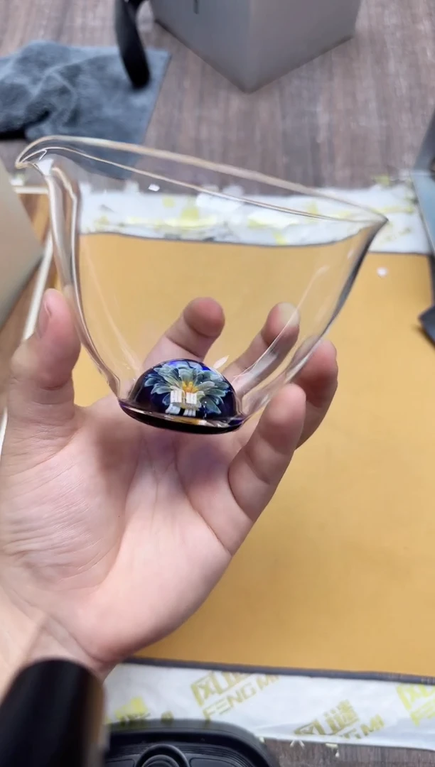 风谜·匠心特制花语天语茶海透明（礼盒装）+茶巾