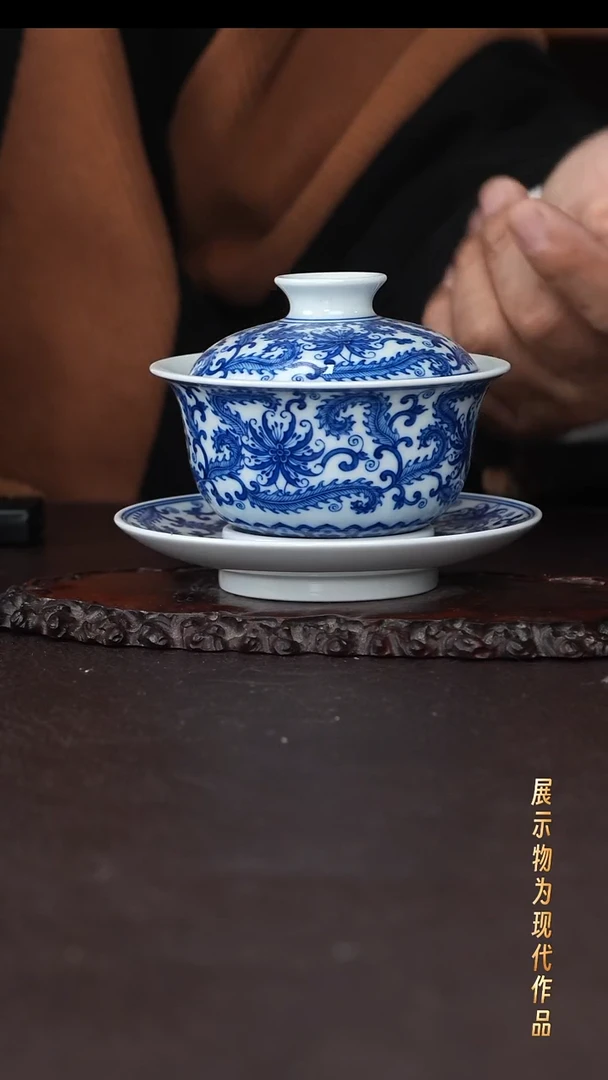 杯子陶景德镇全手工手绘瓷器！