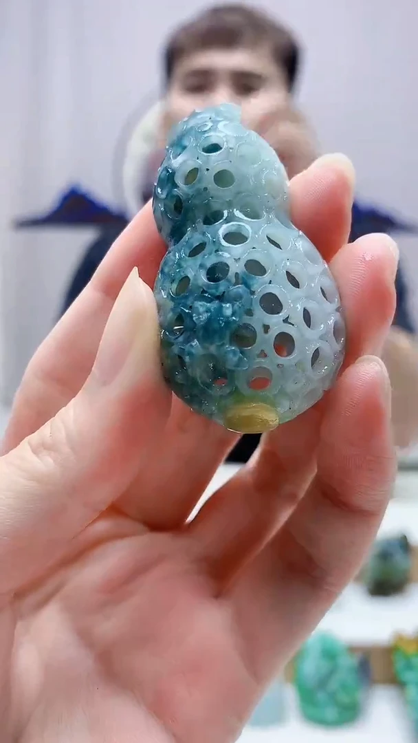 未镶嵌定制翡翠4868zm-毛货挂件鱼篓77