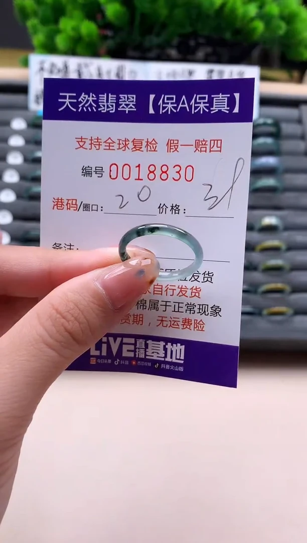 未镶嵌戒指翡翠天然  18830