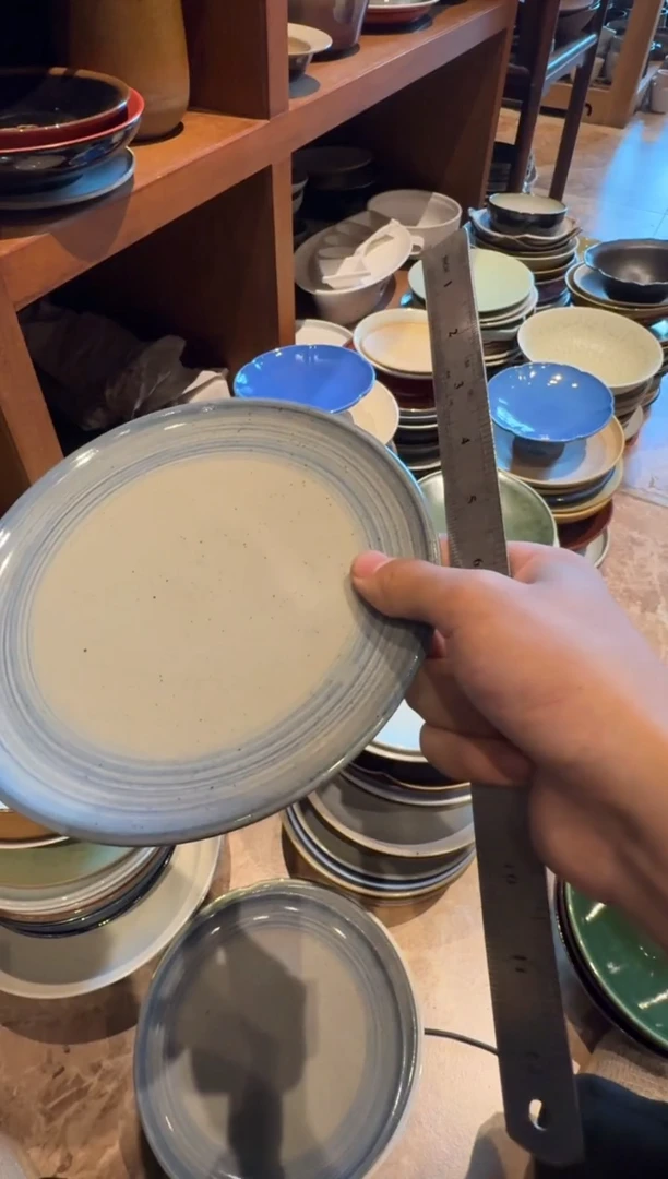 陶瓷杨****产748微瑕青云浅盘1个