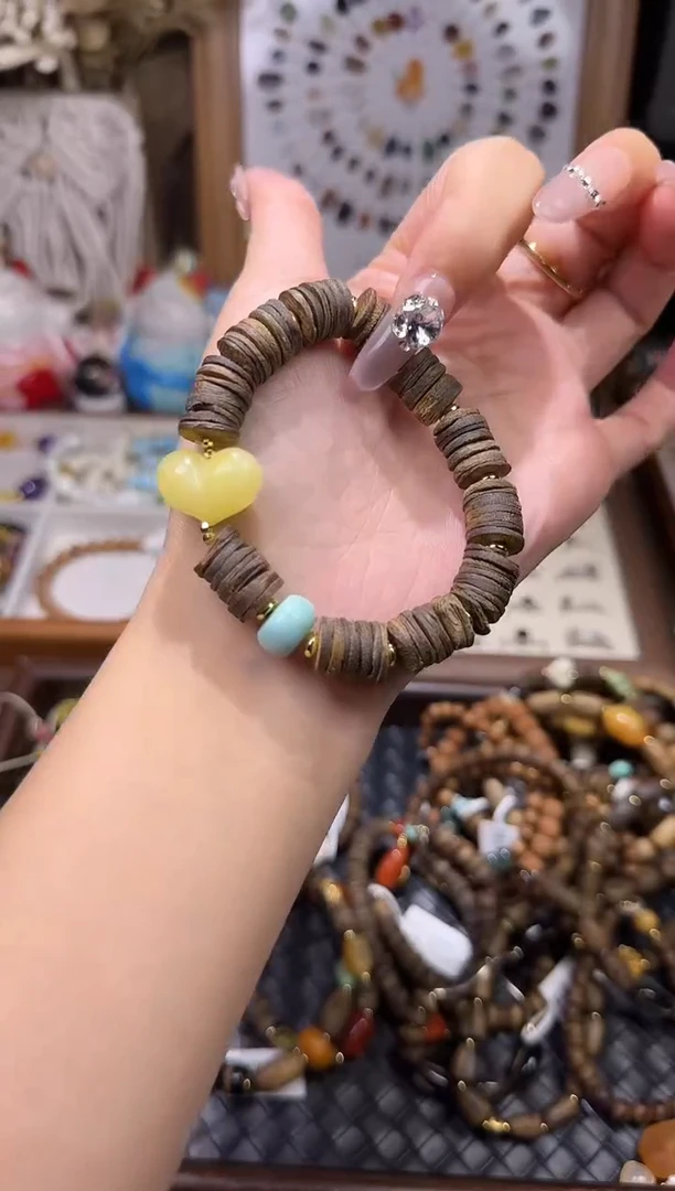 天然辰砂沉香手链