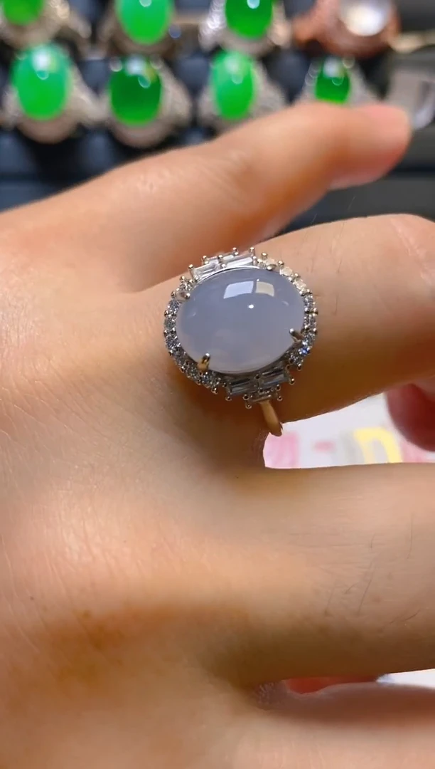 【闪购商品】翡翠耳饰银S925镶嵌天然A货翡翠1