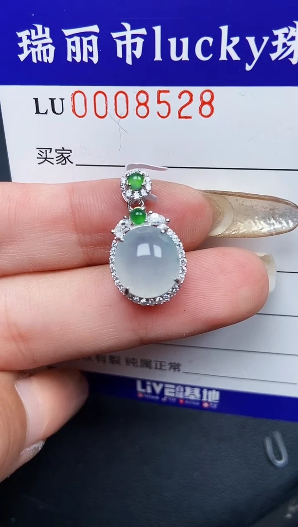 【闪购商品】翡翠颈饰银S925镶嵌8528