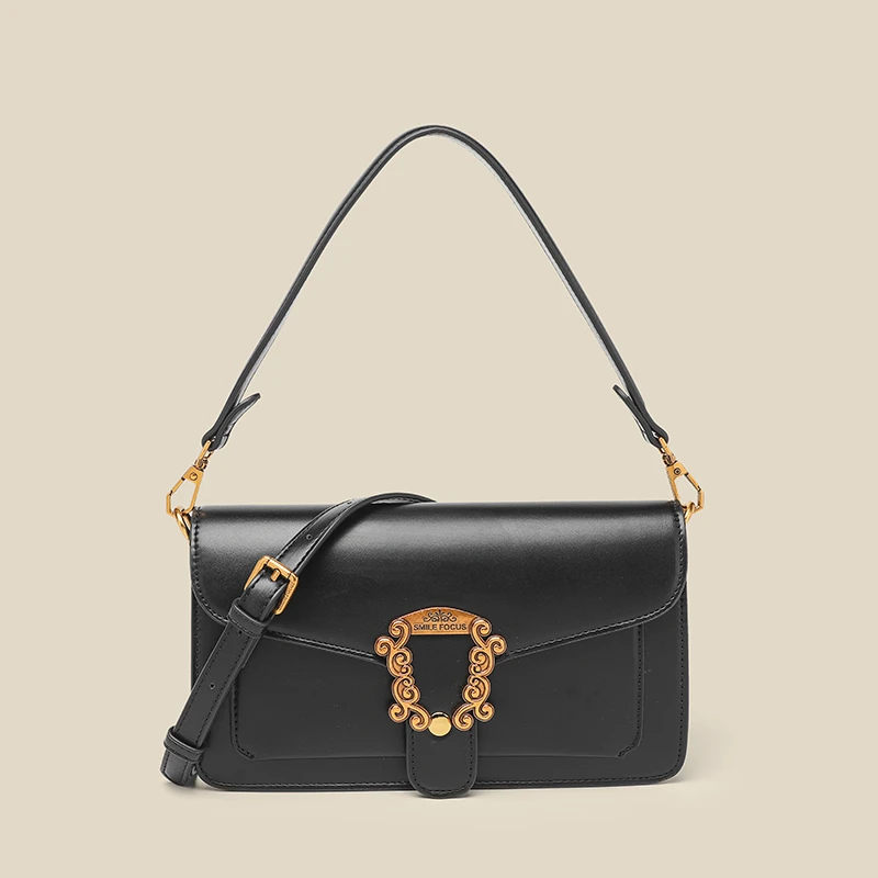 【张丫丫优选】新款小众包时尚百搭女包SF-2137-1-神秘黑
