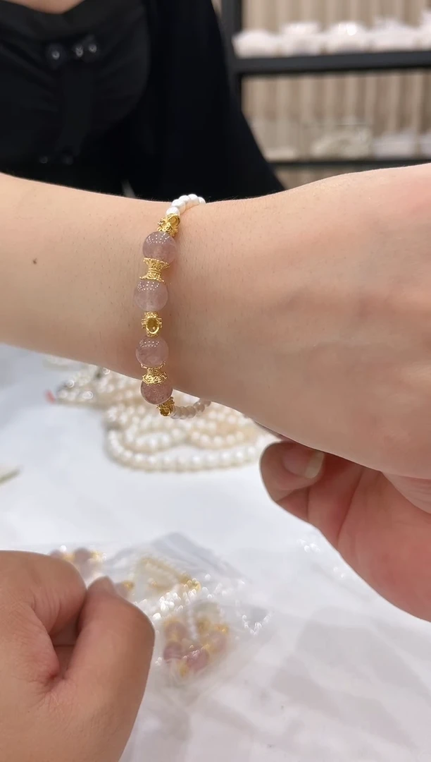 淡水珍珠银S925镶嵌颈饰孤品