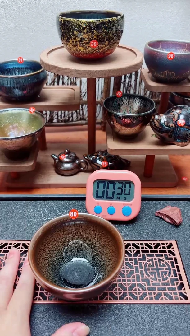 茶盏囍*箕80号建盏工匠茶器