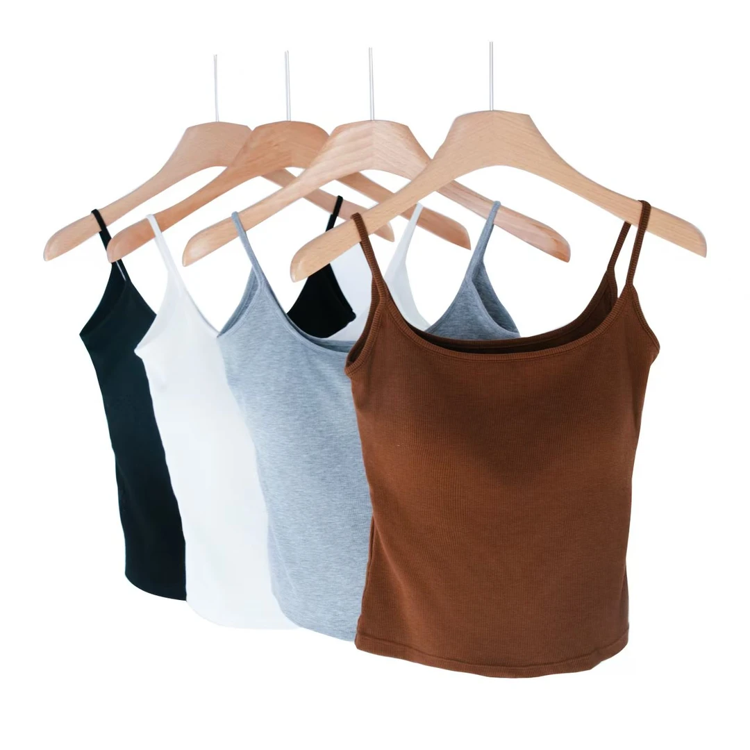 2025天丝螺纹凉感空气杯吊带6169