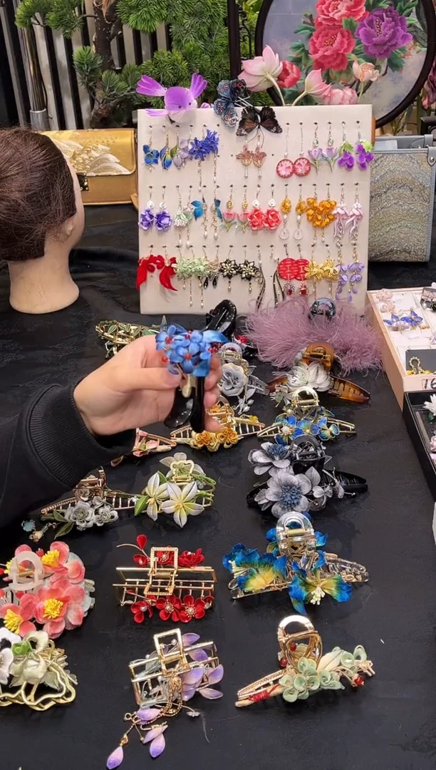 织绣紫*非遗手工苏绣饰品