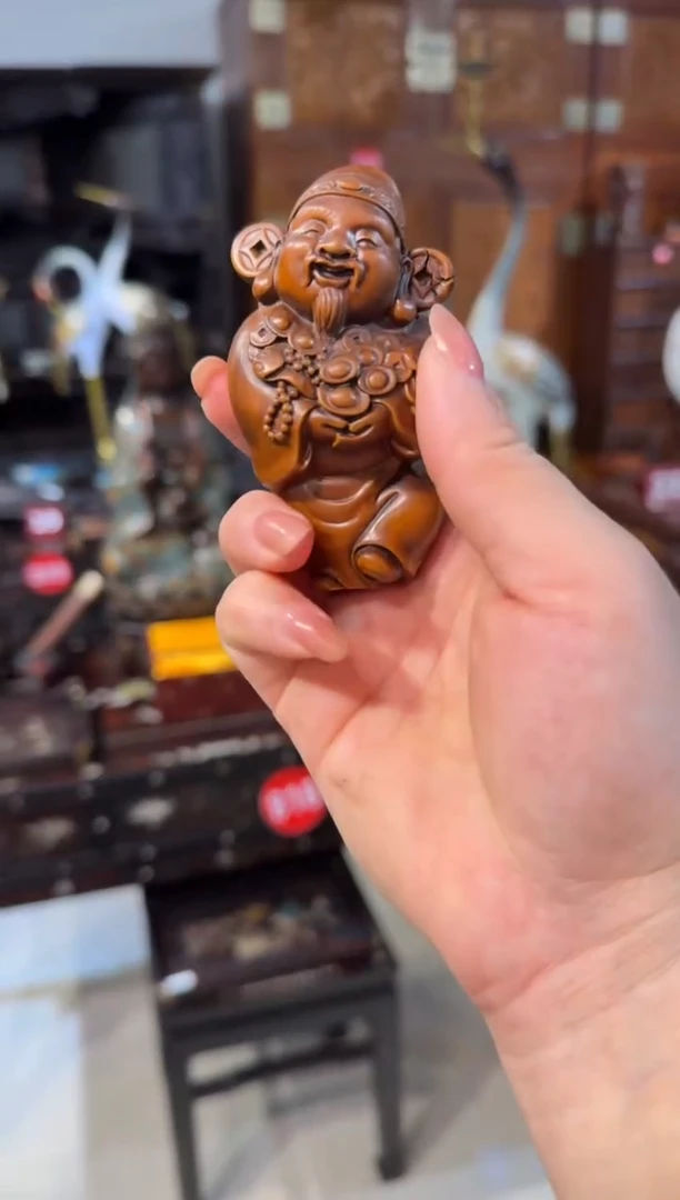 木黄杨木财神68.8888888888