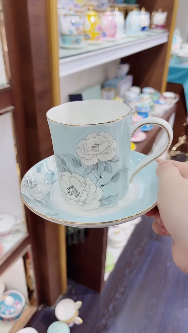 36%以上骨粉骨瓷咖啡杯碟