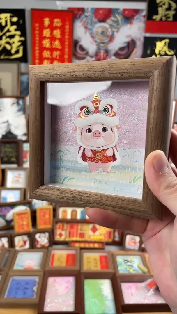 国画纯手绘书法绘画作品