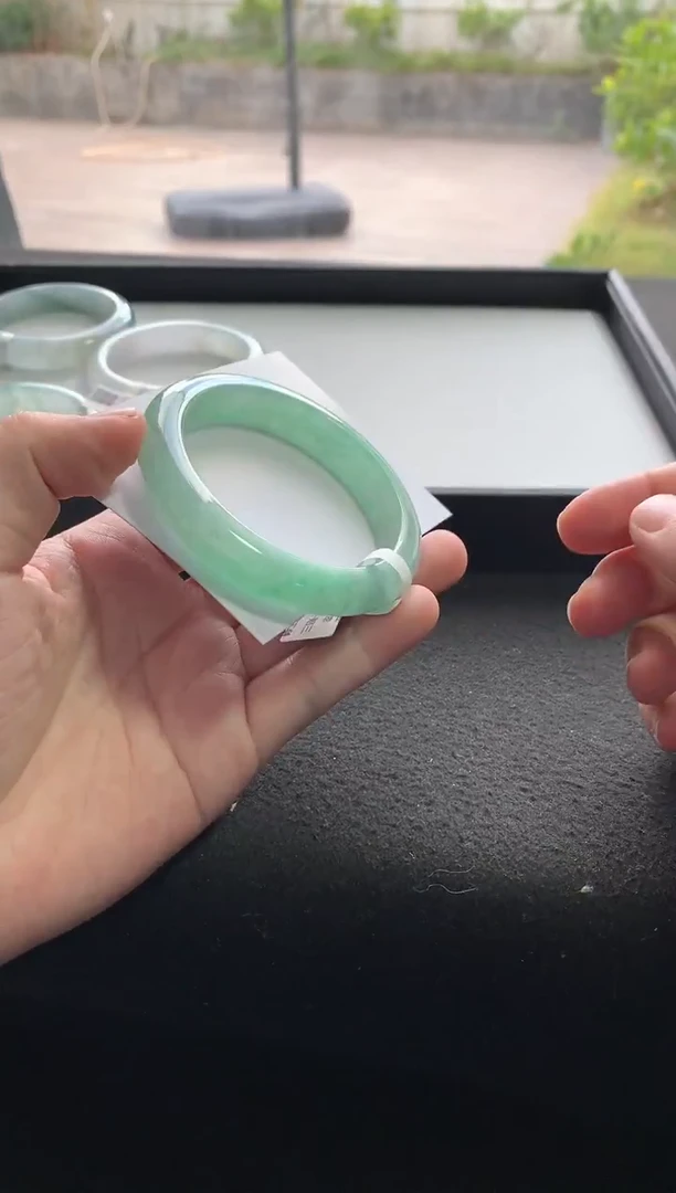 未镶嵌手镯翡翠57正圈买断Y3397