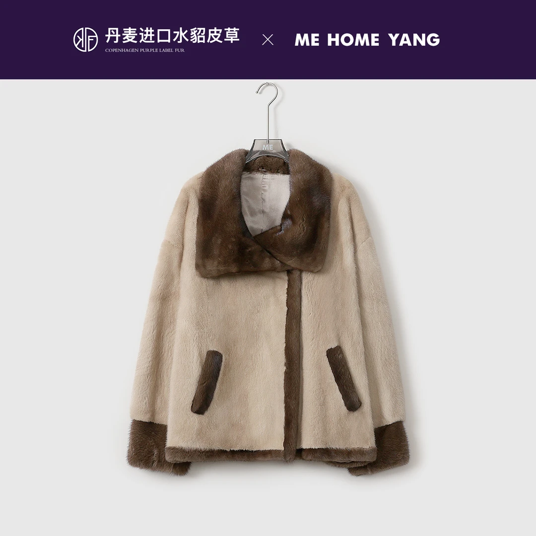 ME【C位进口丹麦厚绒短针水貂】冬季新款皮草MEQC3985