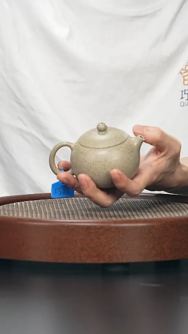 茶壶紫砂小西施-黑段-全手工微微瑕