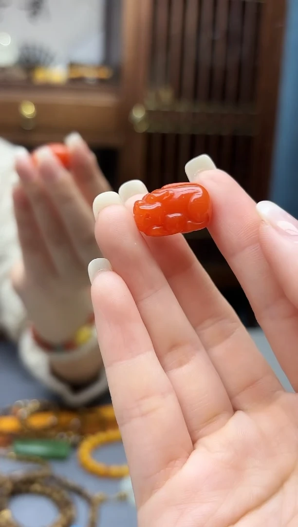 颈饰未镶嵌南红玛瑙南红貔貅吊坠XZYW编绳