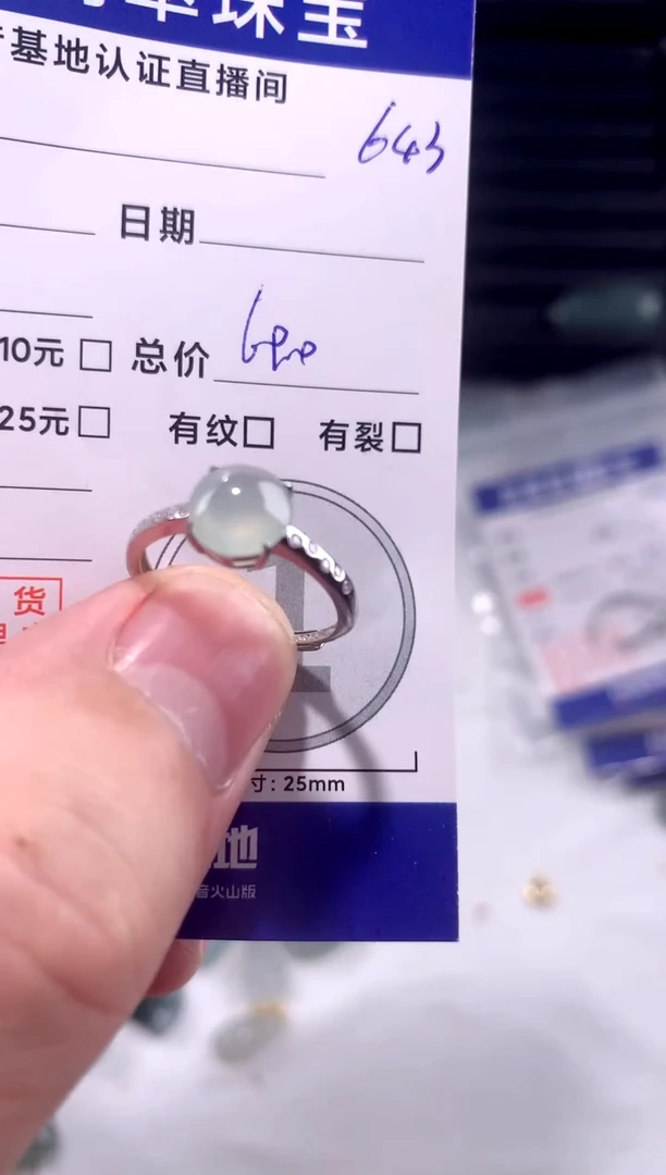 颈饰未镶嵌翡翠戒子643