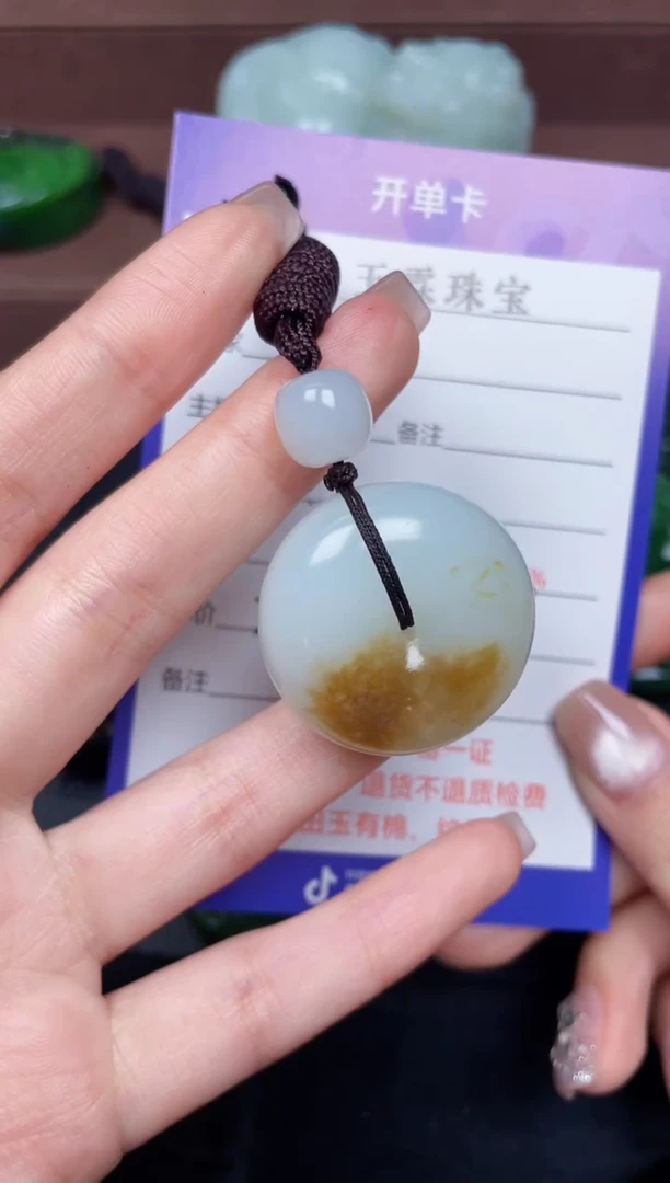 颈饰未镶嵌和田玉f1277