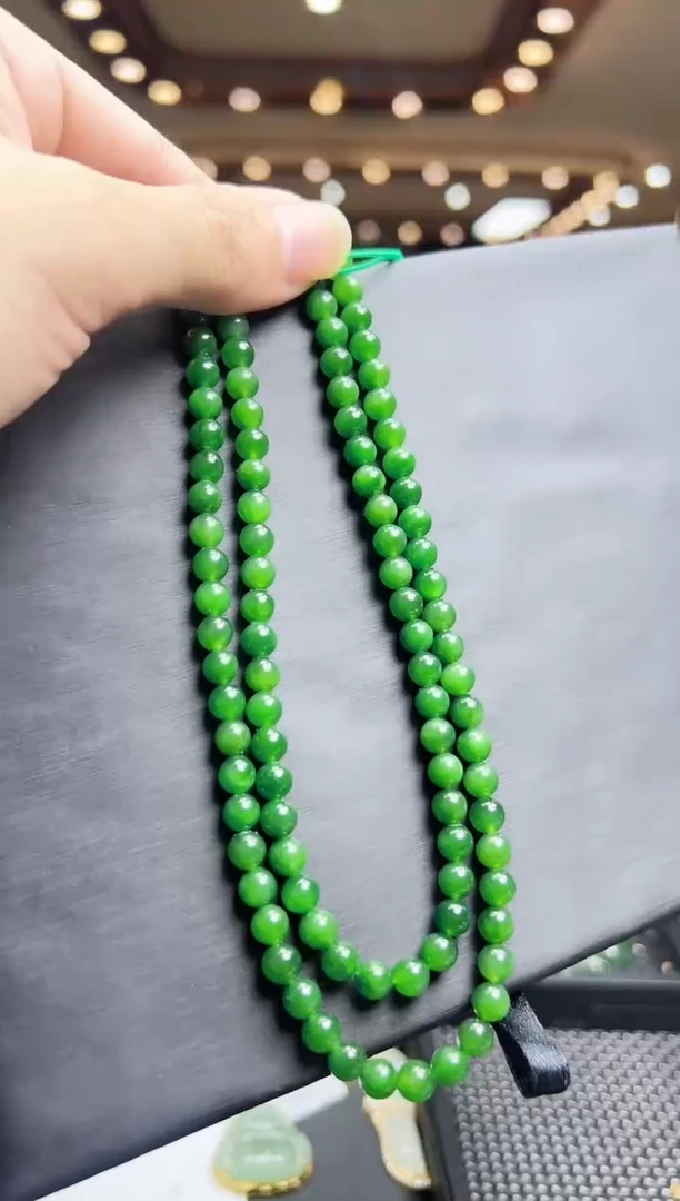 【闪购商品】和田玉挂件未镶嵌链一条 约6mm 多样性发1