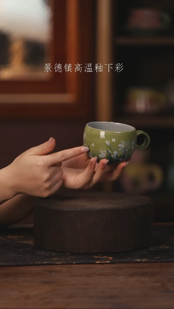 陶瓷景德镇高温釉下手绘陶瓷403