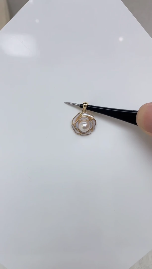 海水珍珠银S925镶嵌颈饰