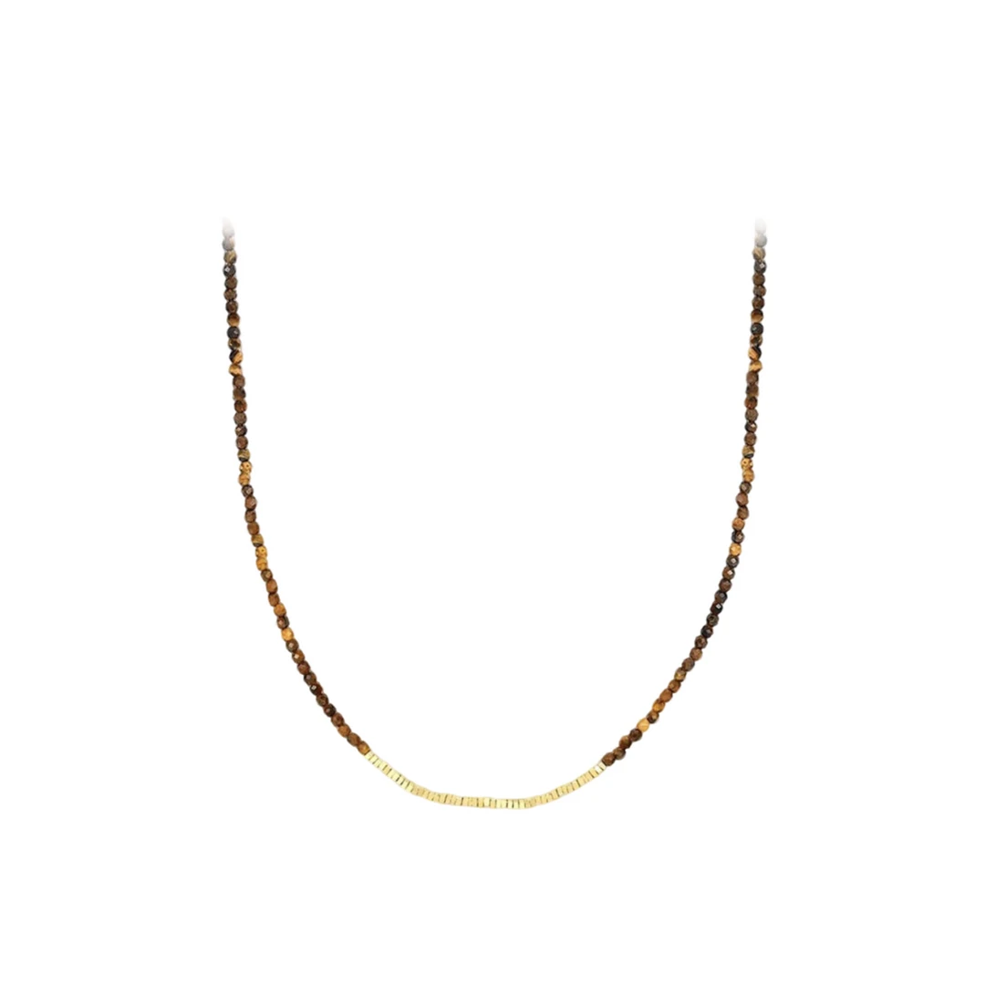 合金项链 虎眼碎银子项链 ZR-B812