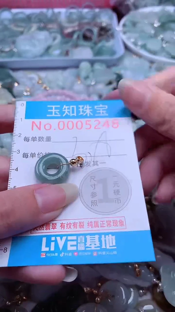 翡翠未镶嵌吊坠(不含链)5248