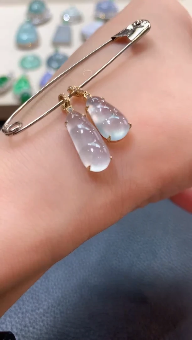 翡翠18K金镶嵌吊坠(不含链)b20多样性一件发货