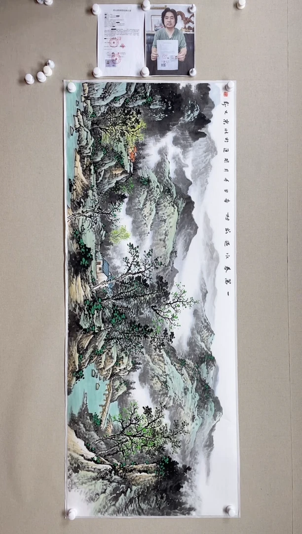 【闪购商品】国画180*68 何国进何国进何国进何国进