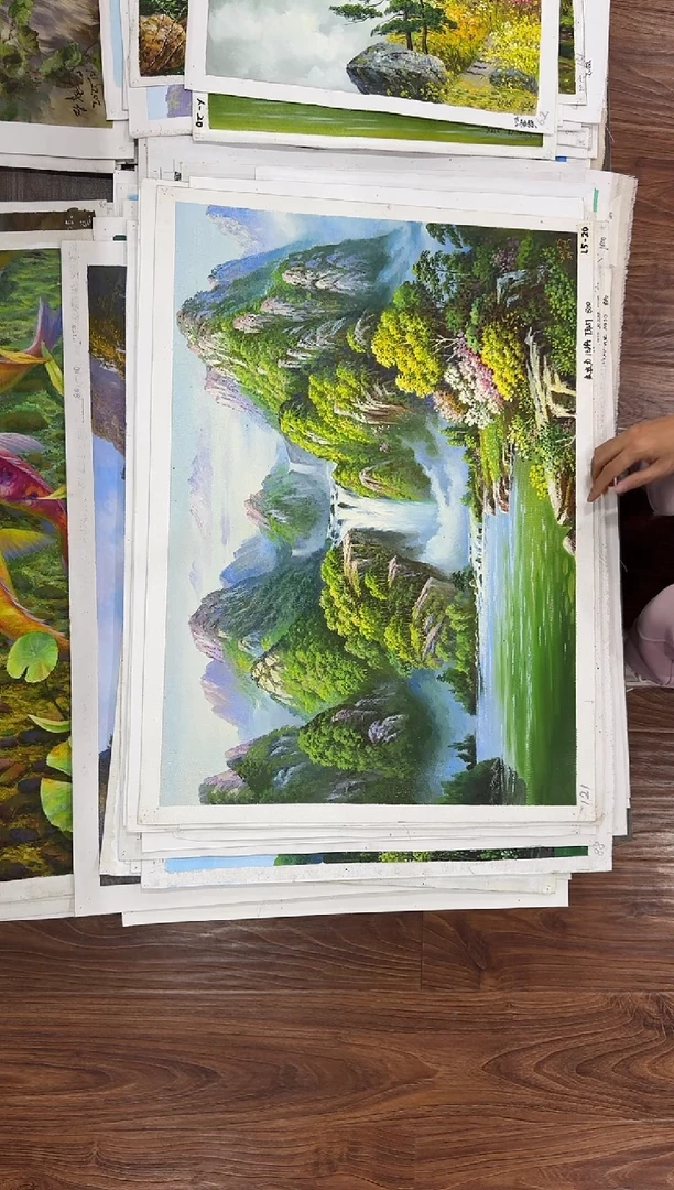 油画【21号】朝鲜原创纯手绘孤品油画