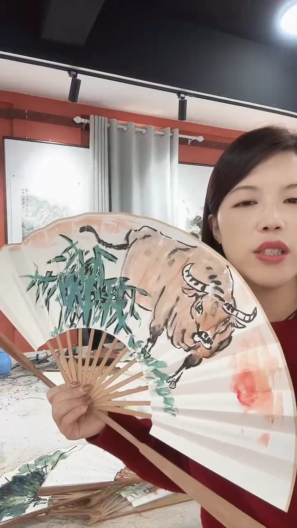 国画李火庆/国画/扇面