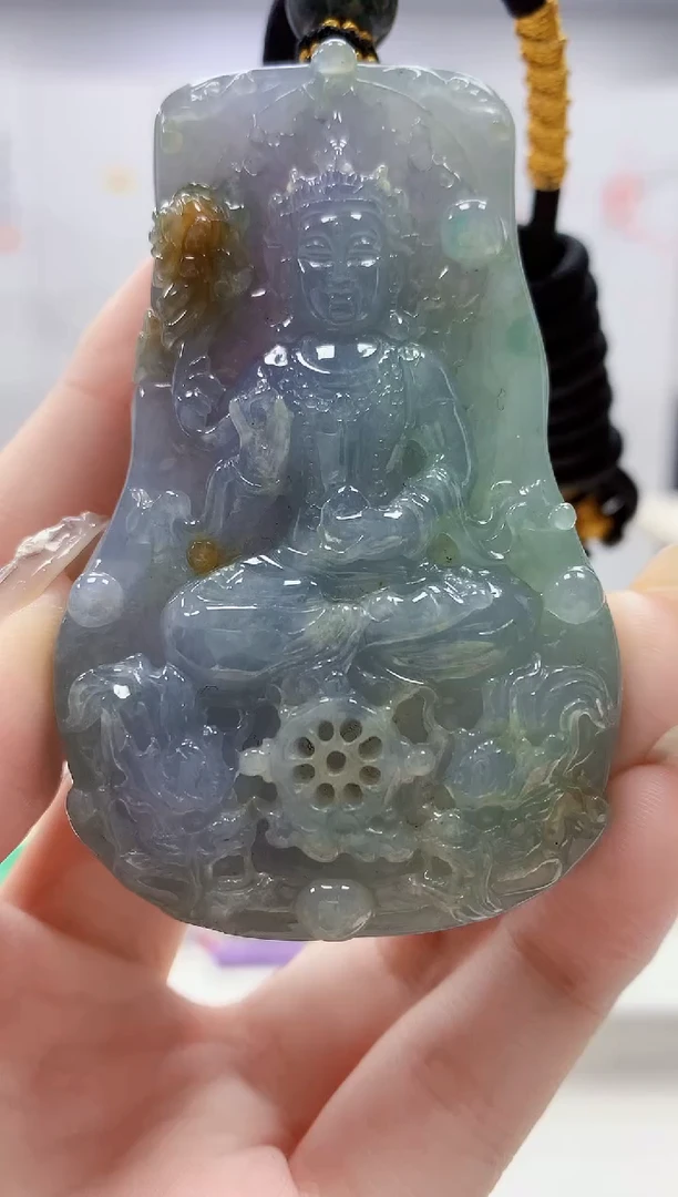 未镶嵌定制翡翠5060jw-毛货挂件65