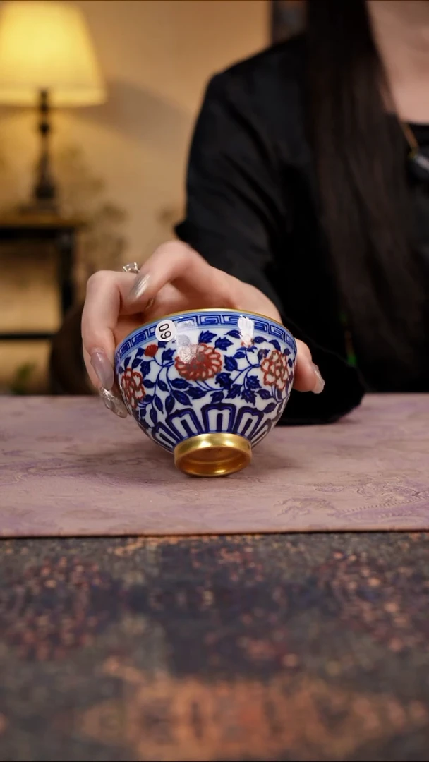 杯景德镇陶瓷杯碗柴烧多人