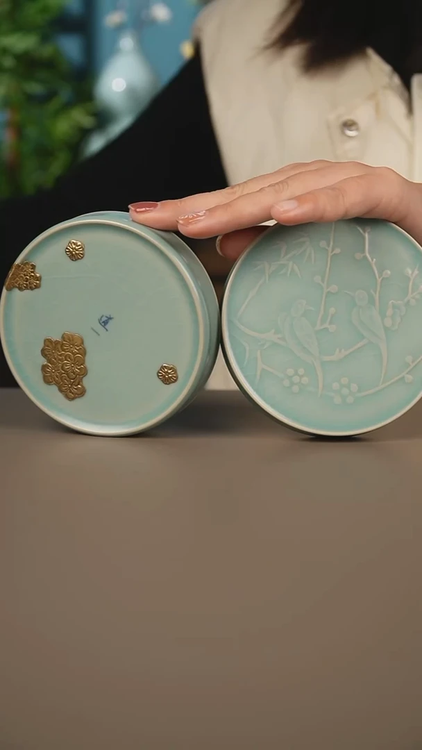 仿古粉盒微暇