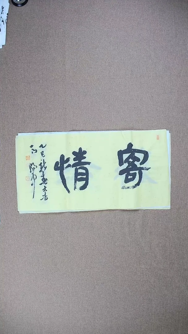 【闪购商品】书法马朝中68*34《寄情》