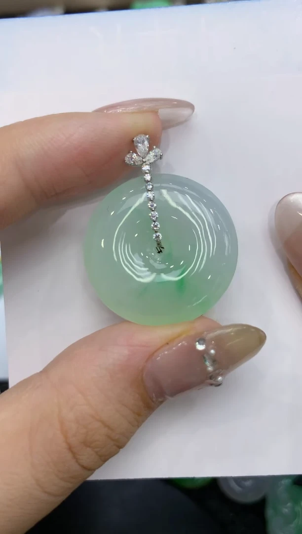 【闪购商品】翡翠颈饰18K金镶嵌222222222