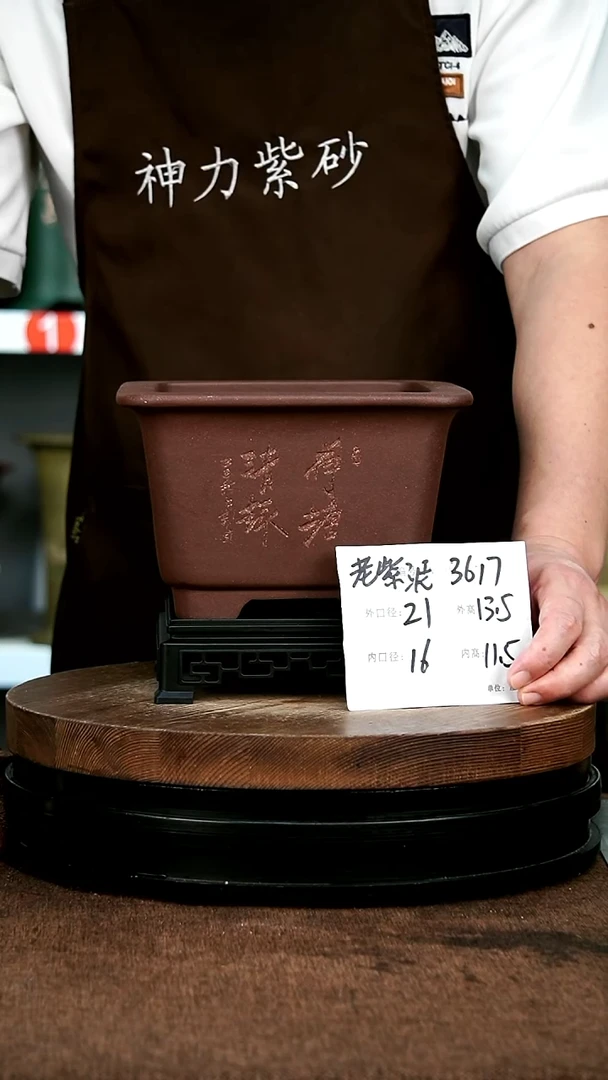 紫砂花盆花卉园艺3617+S