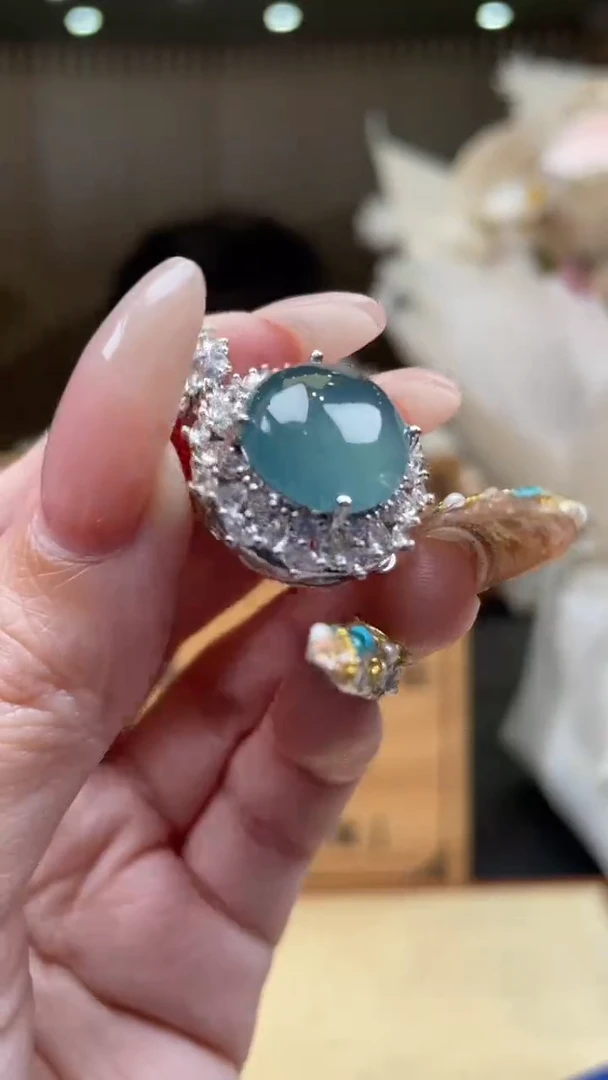 翡翠未镶嵌颈饰            *531