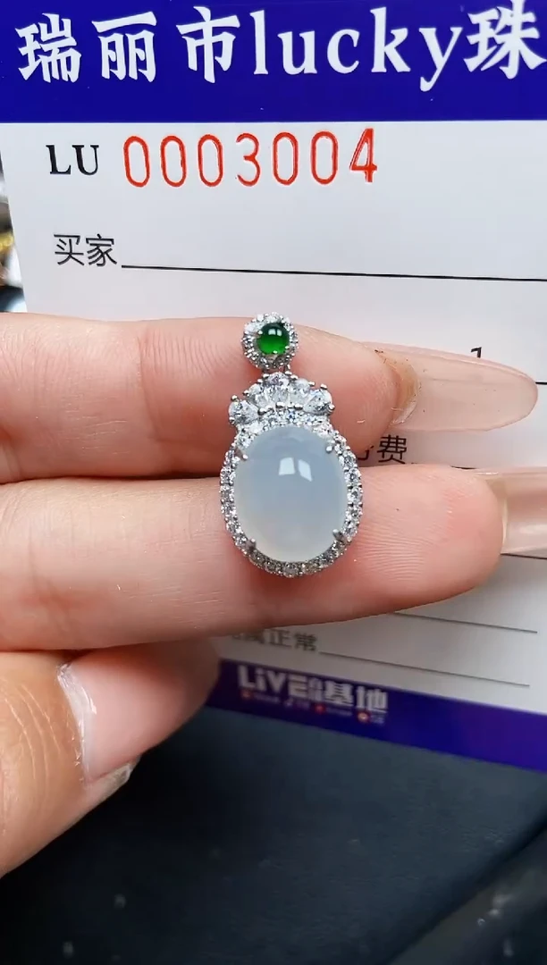 【闪购商品】翡翠颈饰银S925镶嵌3004
