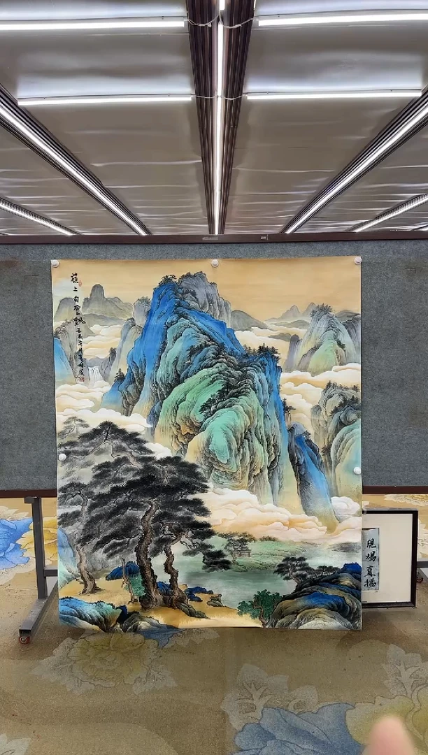 国画万*诚DC 申青林-丈二斗方-山水国画
