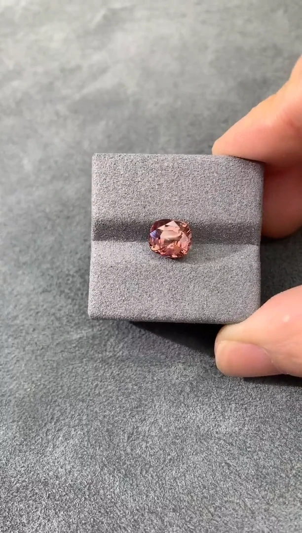 裸石彩色蓝宝石无烧帕帕拉恰 3CT