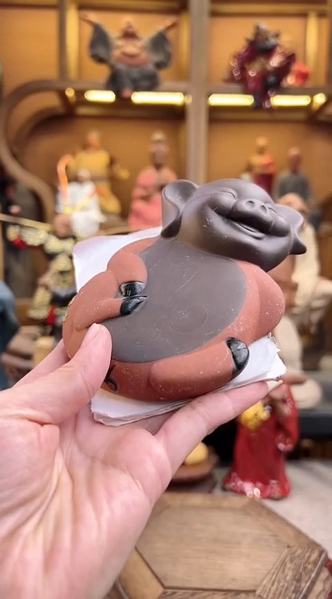 紫砂茶宠器闵茶宠摆件