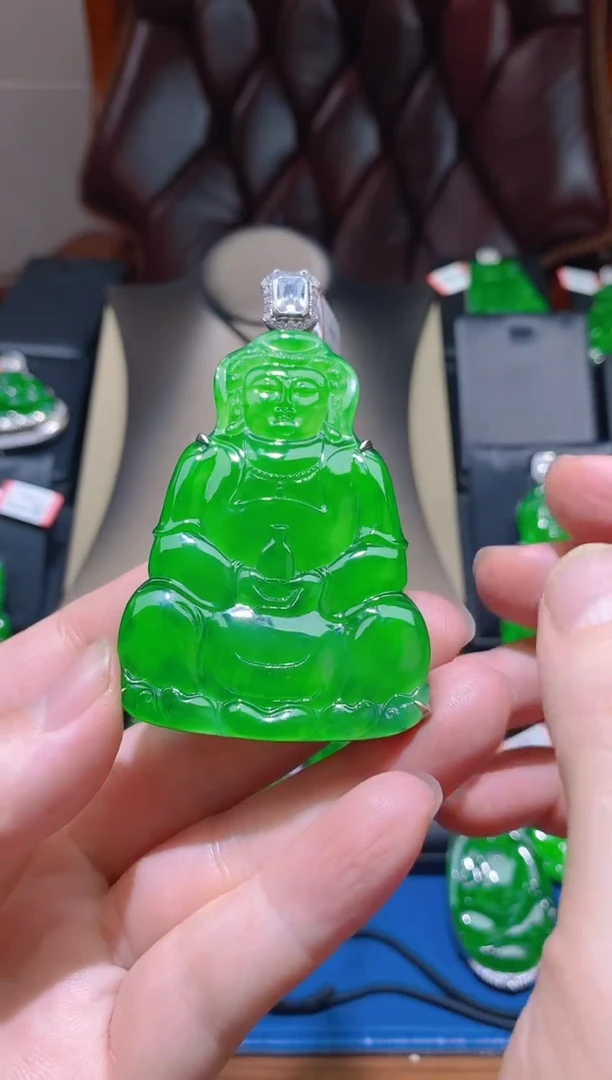 【闪购商品】翡翠颈饰未镶嵌天然A货翡翠M09