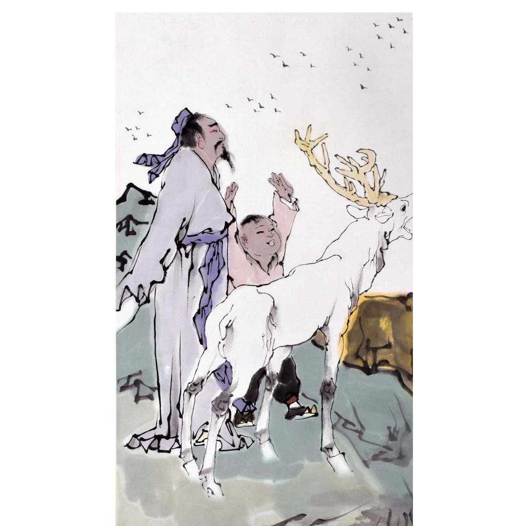 HM0084 范老 梦游天姥吟留别 68×45cm 纸本立轴