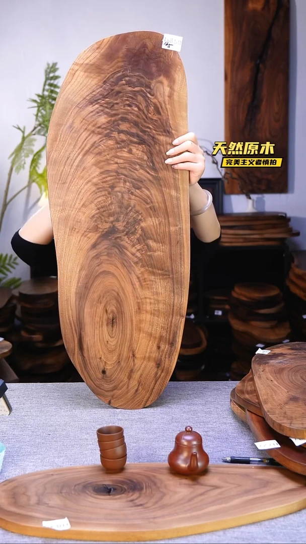 木北美黑胡桃原木.干裂疤结不属于商品质量问题完美主义者慎拍